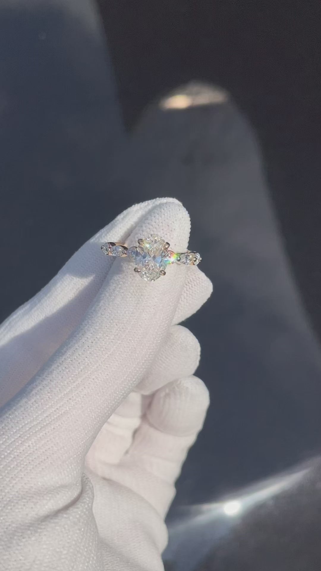 9ct Yellow Gold, 1.51ct Oval Lab Diamond Ring