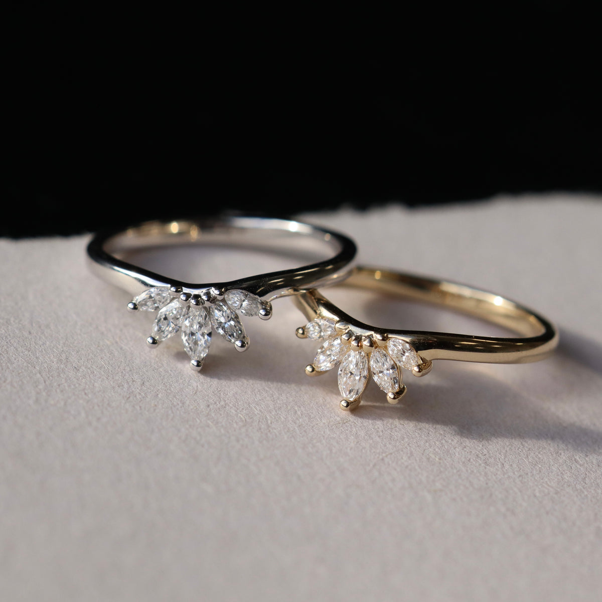 Aries lab-grown diamond band – view 2