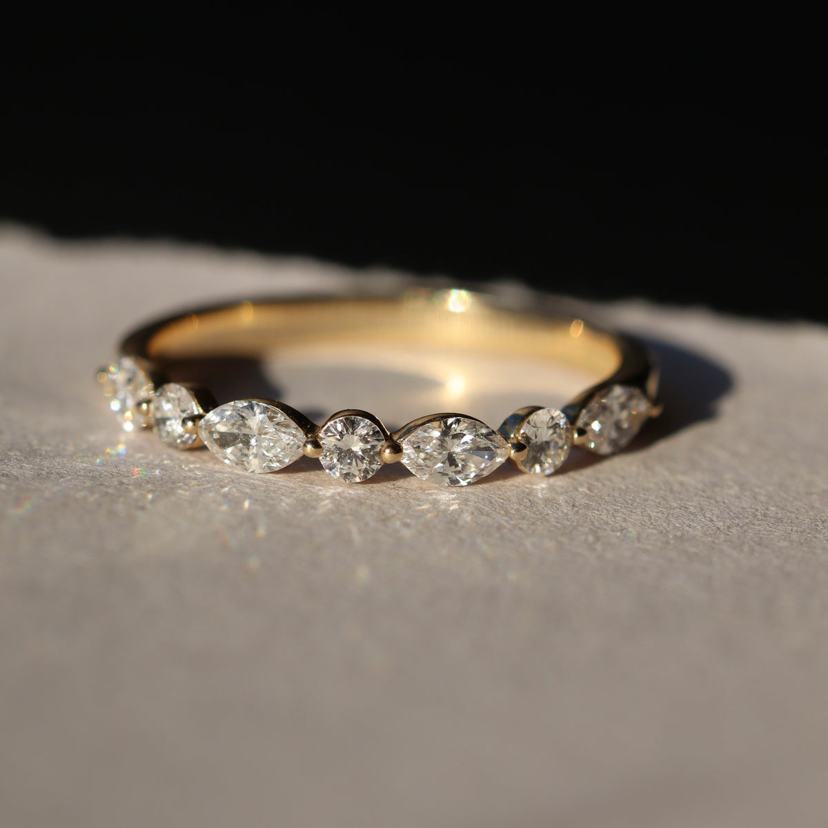 Astra lab-grown diamond band – view 2