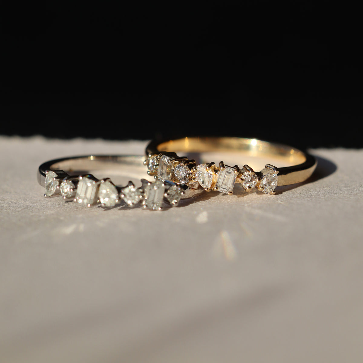 Leo lab-grown diamond band