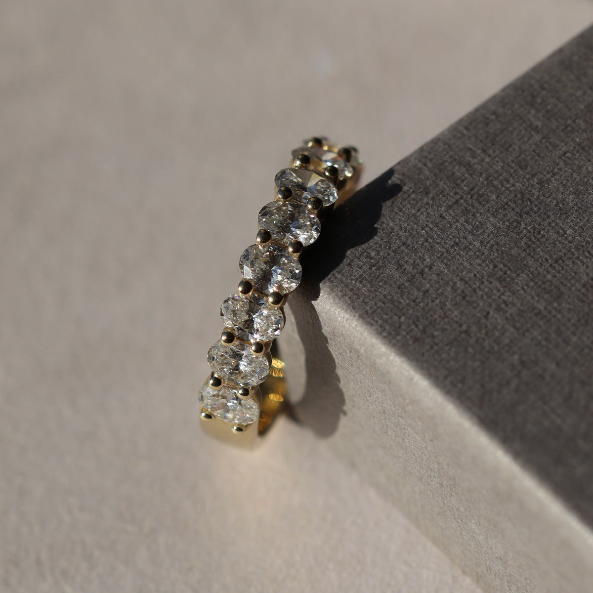 Seren Band – nine oval lab-grown diamonds, 1.80ct total – view 2